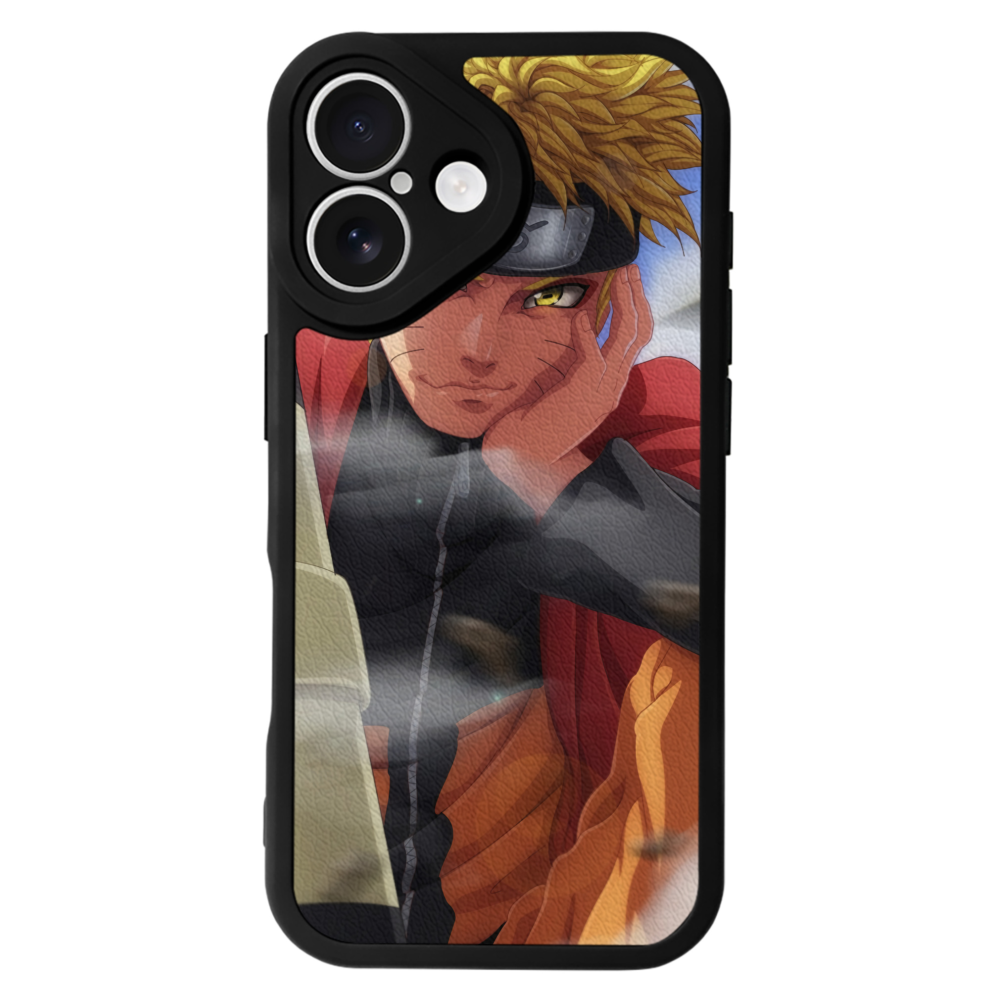 （画像用） NARUTO -ナルト- NARUTO -ナルト- 疾風伝 【iPhone 16シリーズ対応】シリコンスマホケース（レザー調） 材質：シリコン